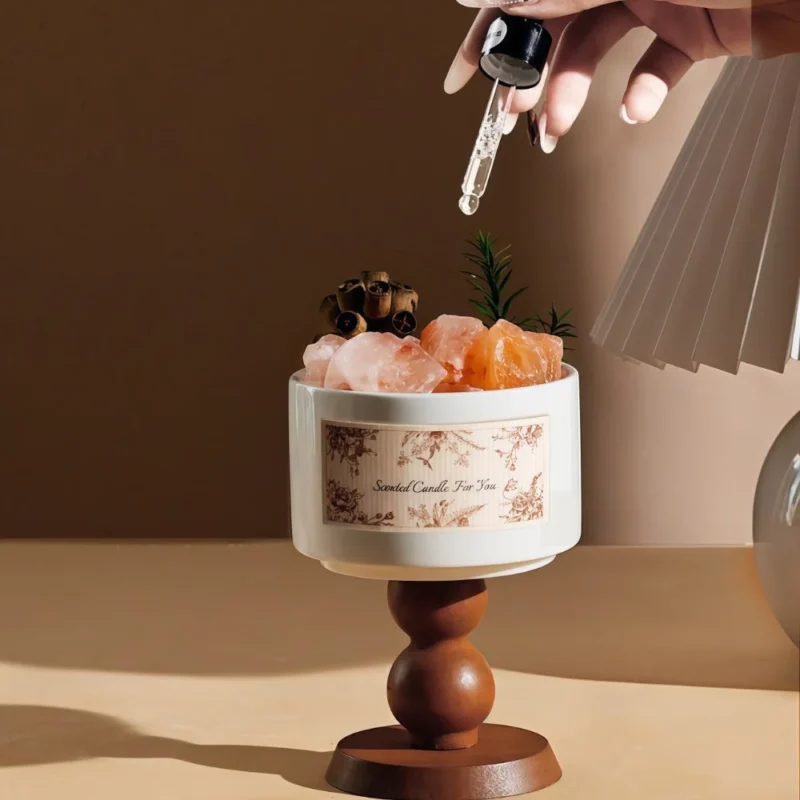 Candlestick Flameless Diffuser Stone Aromatherapy