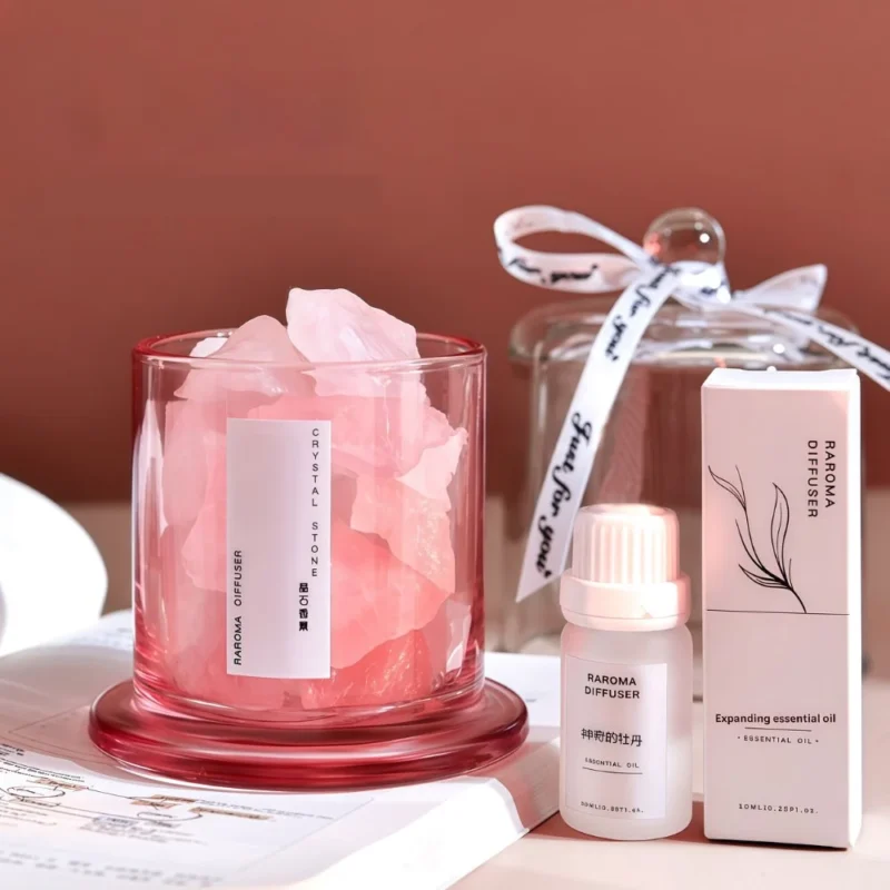 Glass Flameless Diffuser Stone Aromatherapy