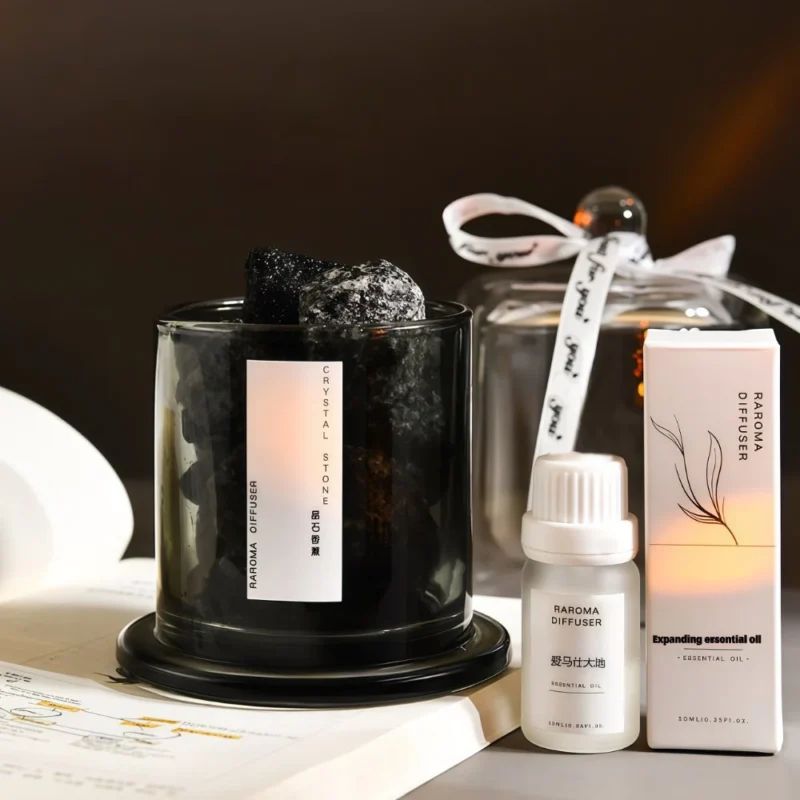 Glass Flameless Diffuser Stone Aromatherapy