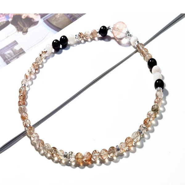 Natural Black Crystal Super Bracelet