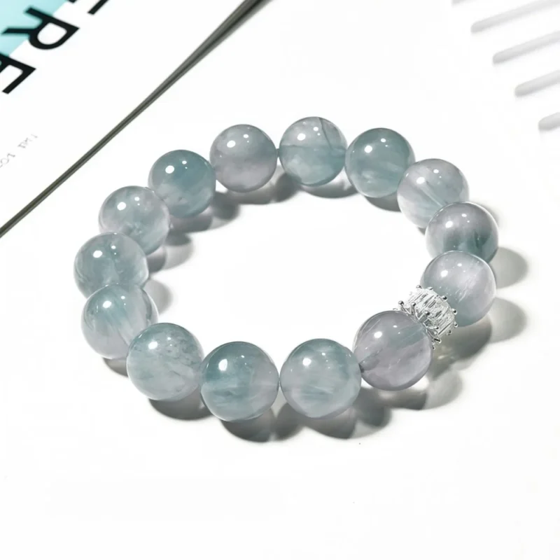 Wire - drawn Fluorite Crystal Bracelet