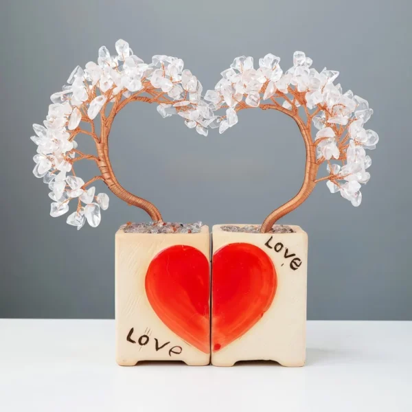 Natural Crystal Love - themed Couples Tree