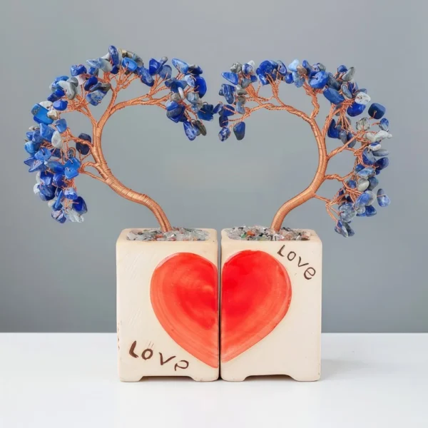 Natural Crystal Love - themed Couples Tree
