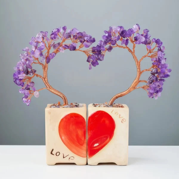 Natural Crystal Love - themed Couples Tree