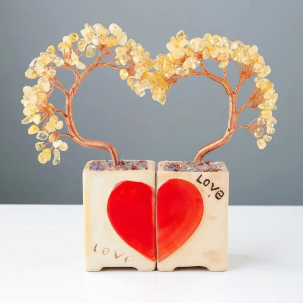 Natural Crystal Love - themed Couples Tree