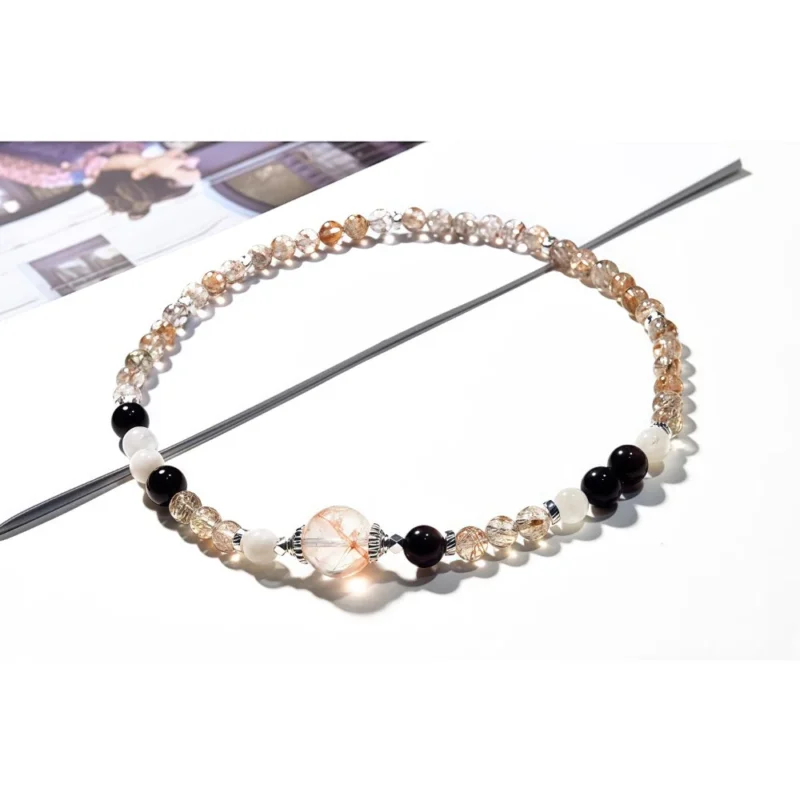 Natural Black Crystal Super Bracelet