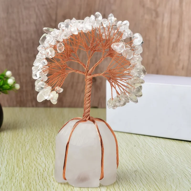 Clear Quartz Base Wire - Wrapped Crystal Tree