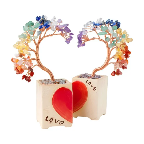 Natural Crystal Love - themed Couples Tree