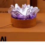Crushed Crystal Column Stones Night Light