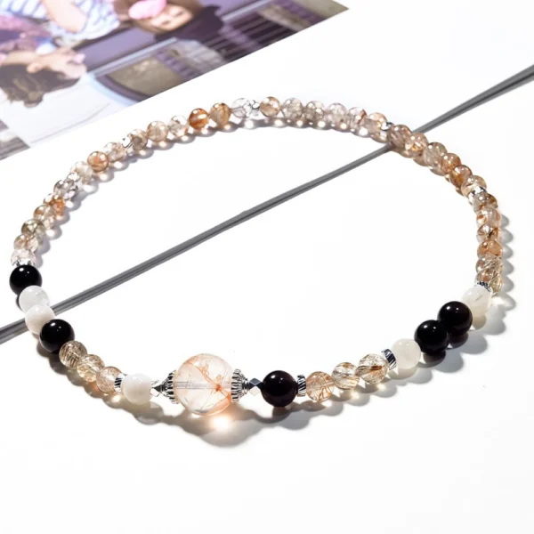 Natural Black Crystal Super Bracelet