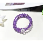 Natural Amethyst Multi-Circle Bracelet