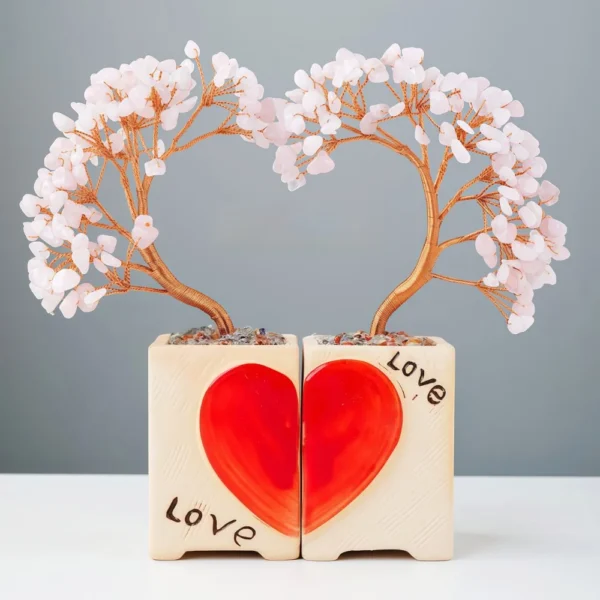 Natural Crystal Love - themed Couples Tree