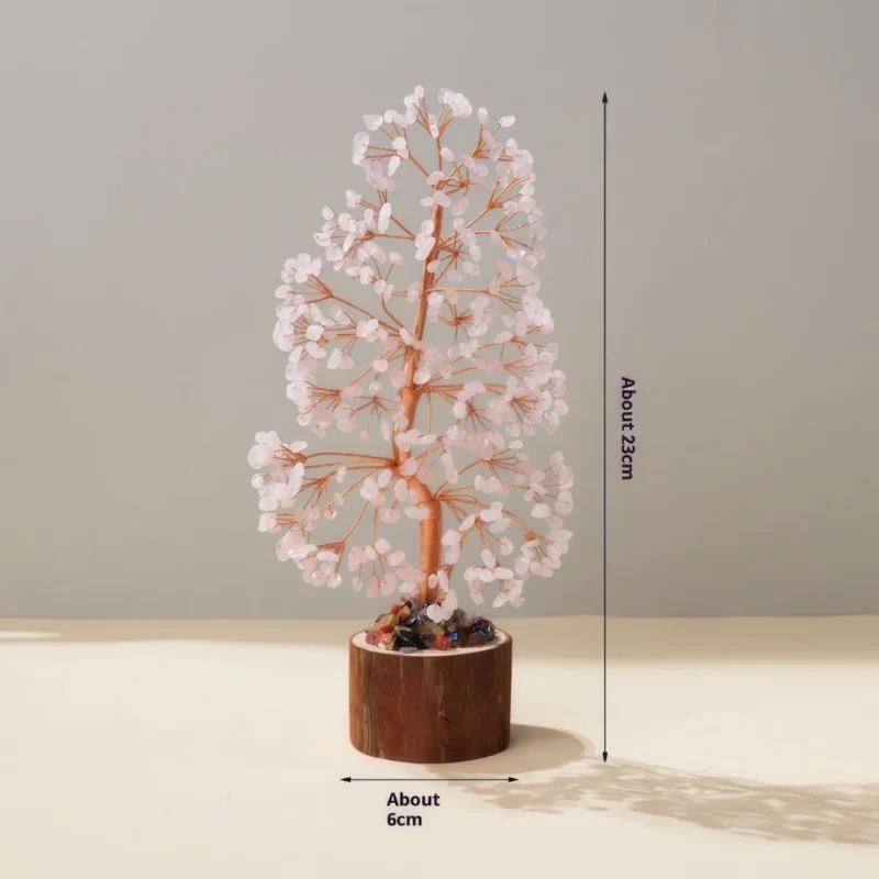 Log  Base- shaped Crystal Tree