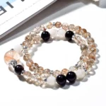 Natural Black Crystal Super Bracelet
