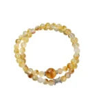 Natural Yellow Azeztulite Crystal Bracelet
