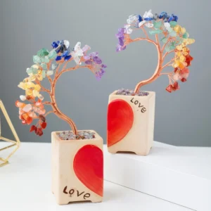 Natural Crystal Love - themed Couples Tree