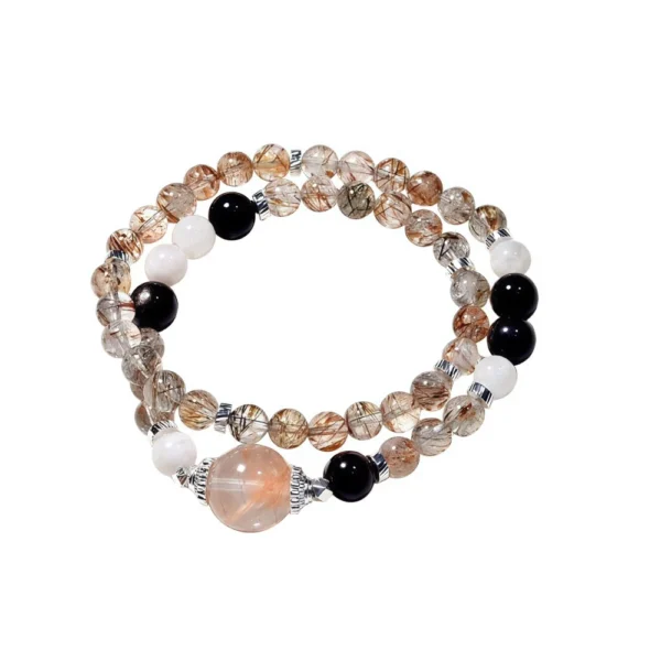 Natural Black Crystal Super Bracelet