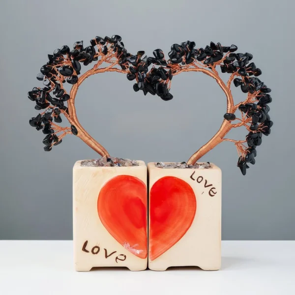 Natural Crystal Love - themed Couples Tree
