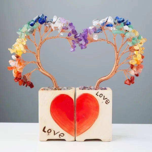 Natural Crystal Love - themed Couples Tree