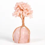 Rose Quartz Base Wire - Wrapped Crystal Tree