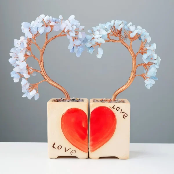 Natural Crystal Love - themed Couples Tree