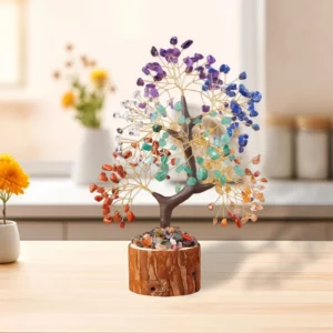 Log  Base- shaped Crystal Tree