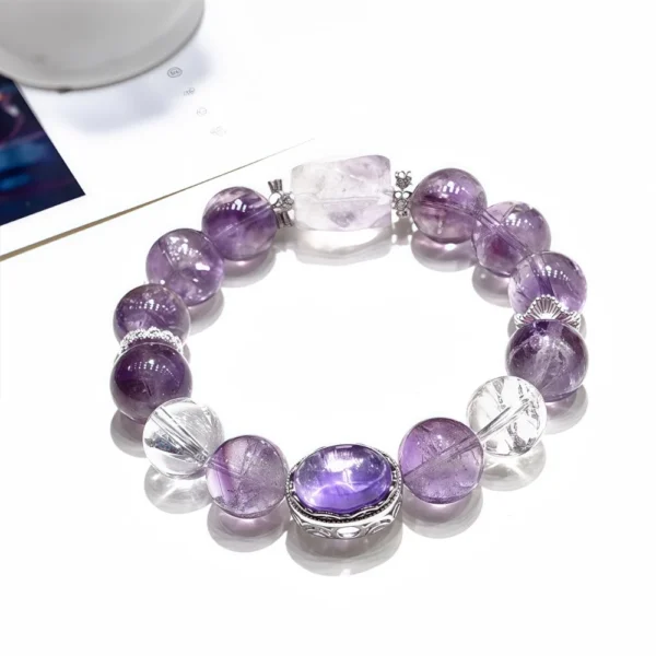 Natural Purple Auralite - 23 Bracelet