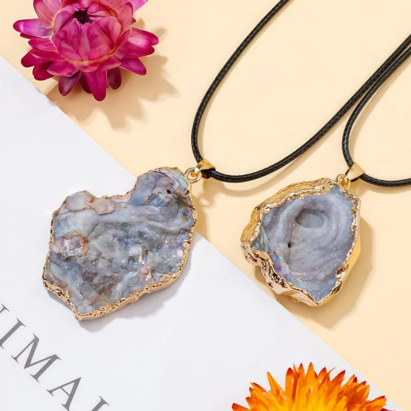 Irregular Starry Crystal Fang Pendant