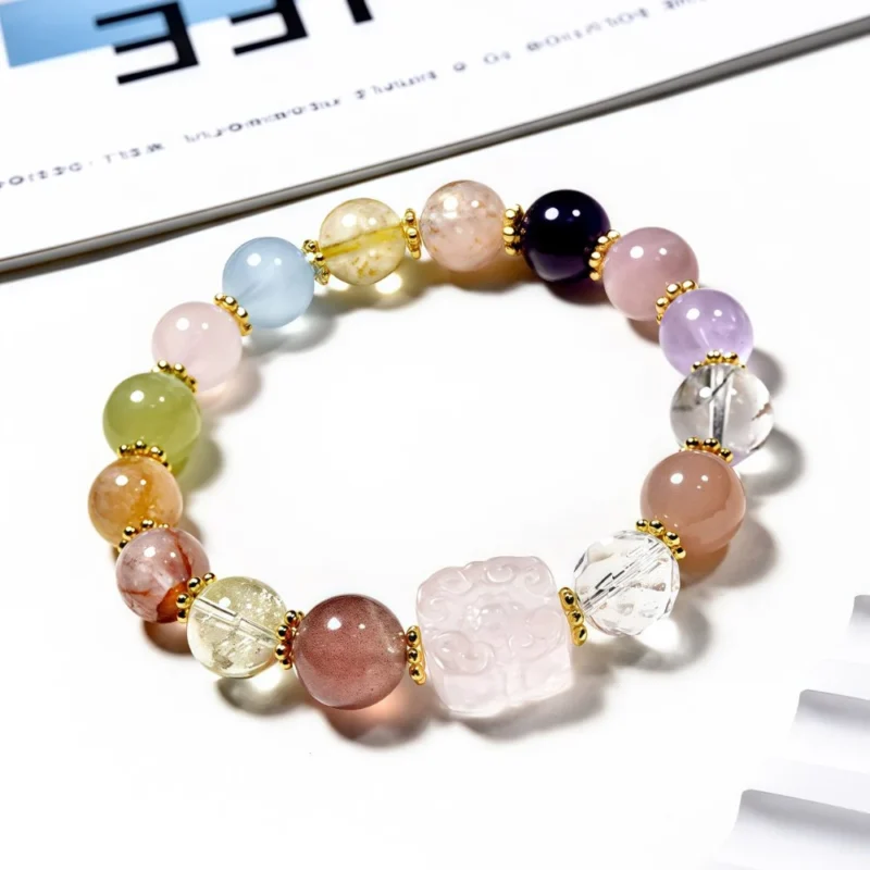 Sìfāng Ruyi Multigem Crystal Bracelet
