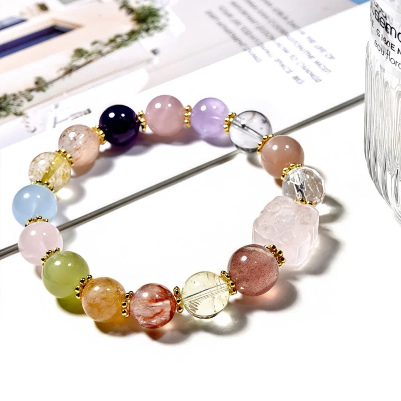 Sìfāng Ruyi Multigem Crystal Bracelet