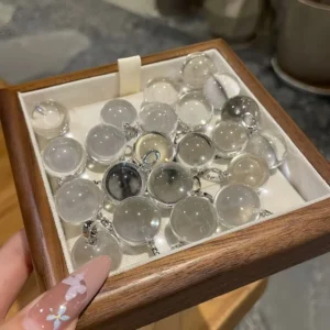 Clear Quartz Fortune-Turning bead
