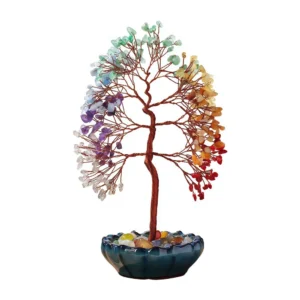 Agate Cornucopia Colorful Crystal Money Tree