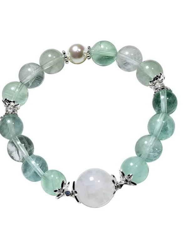 Mint Glow crystal Bracelet1