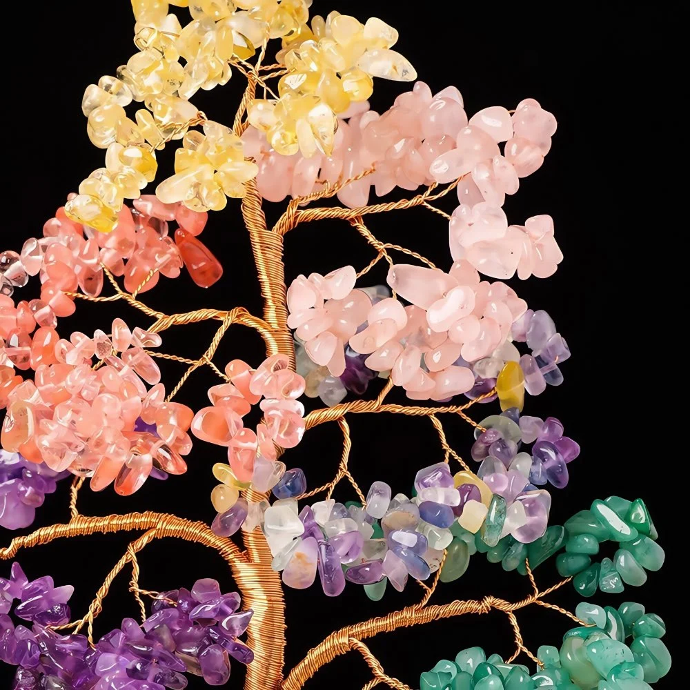 Natural Crystal Colorful Gravel Crystal Money Tree4