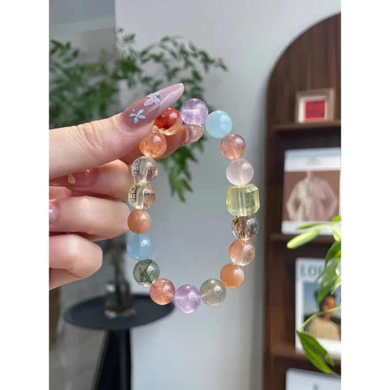 Wang Sulong's same-style multi-gem crystal bracelet