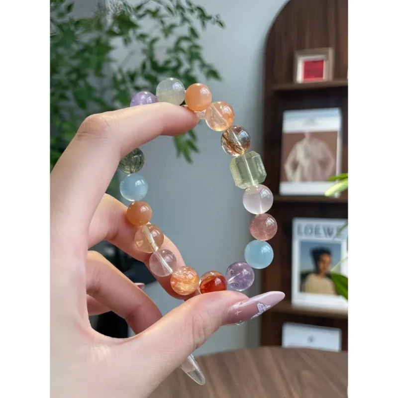 Wang Sulong's same-style multi-gem crystal bracelet