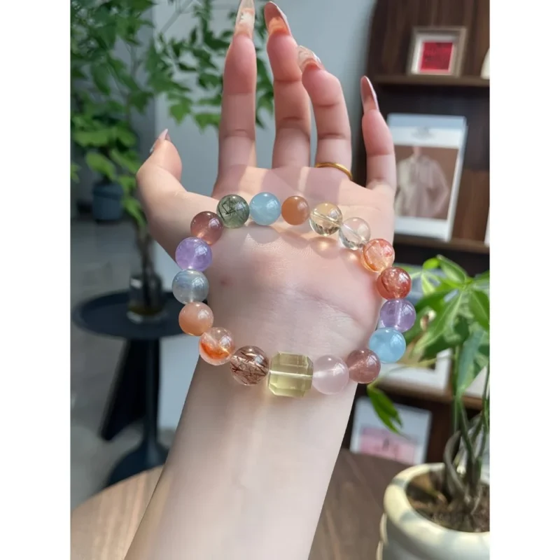 Wang Sulong's same-style multi-gem crystal bracelet