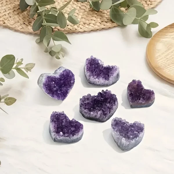 Heart-Shaped Amethyst Ornament