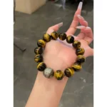 High-Quality Tiger's Eye Quartz Bracelet