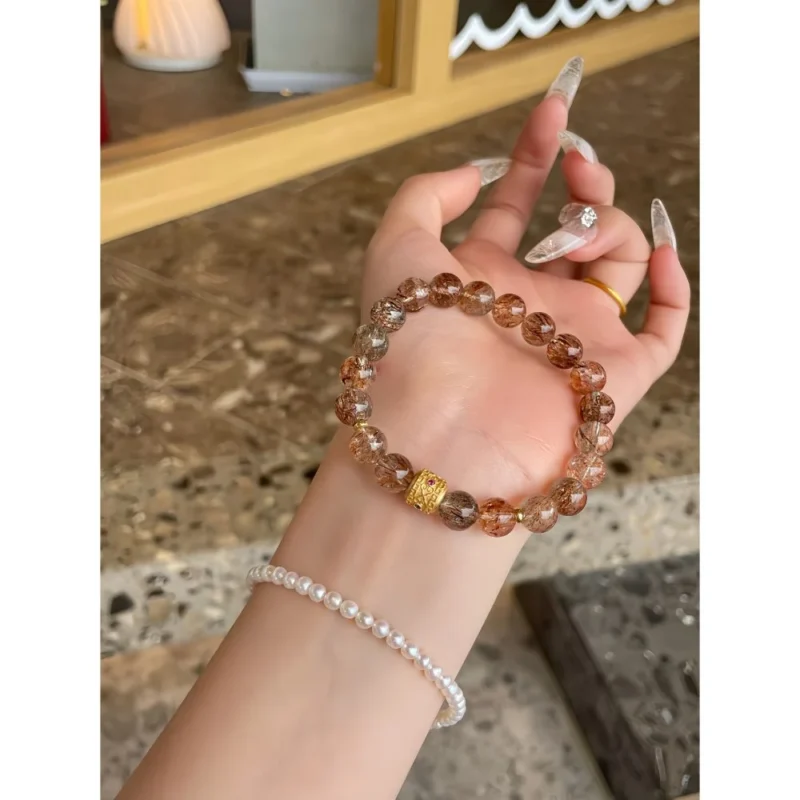 Natural Black Quartz Super Crystal Bracelet