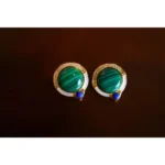 Natural Malachite Earrings