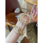 Sunset Molten Gold Crystal Bracelet