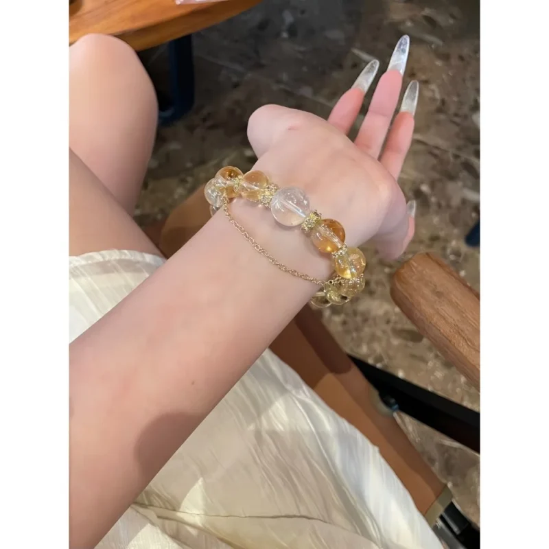 Sunset Molten Gold Crystal Bracelet