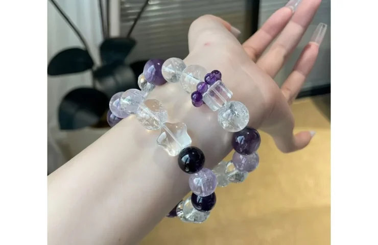 Violet Sparkle Crystal Bracelet3