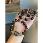 Black Feather Power Crystal Bracelet