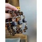 Black Feather Power Crystal Bracelet