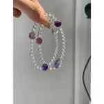 Clear Quartz Multi-Gem Double-Strand Bracelet
