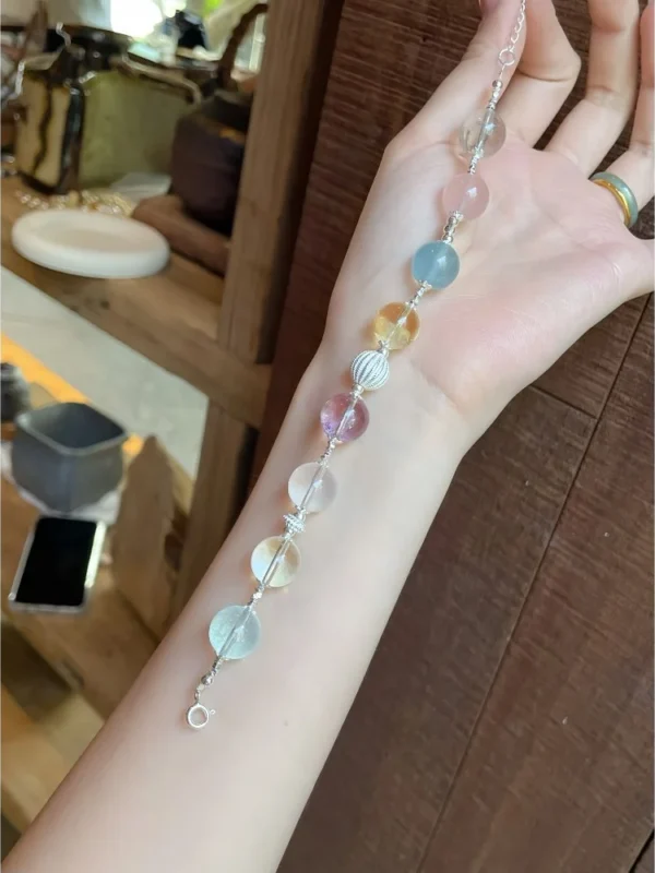 Colorful Bubble Multi-Gem Crystal Bracelet2