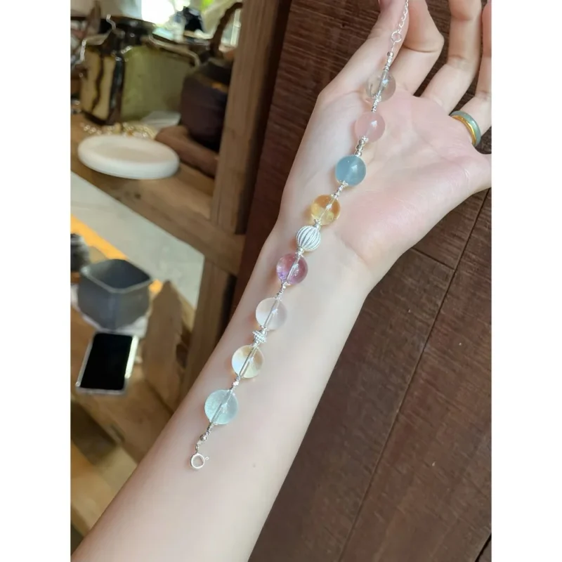 Colorful Bubble Multi-Gem Crystal Bracelet