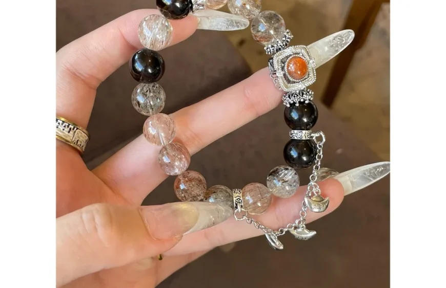 Cool Black Style Crystal Bracelet4